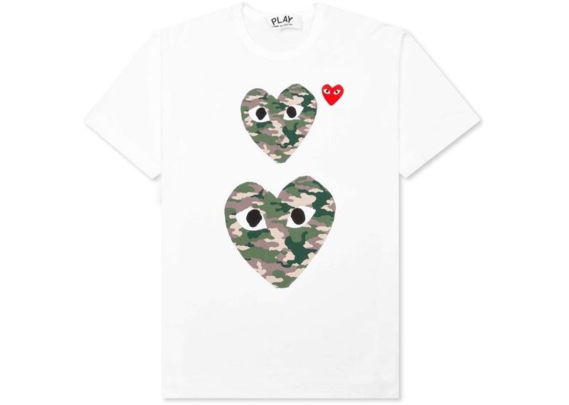 CDG Play Camo Double Heart Tee ( LNĐ )