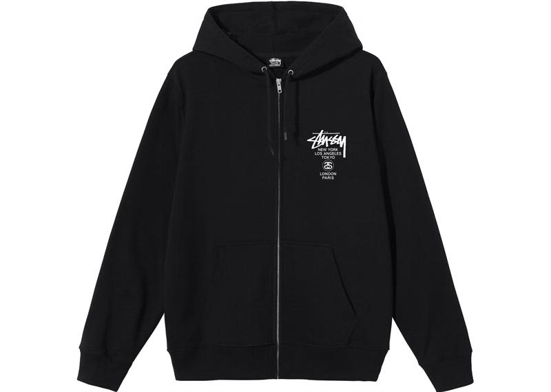 Stussy World Tour Zip Hoodie