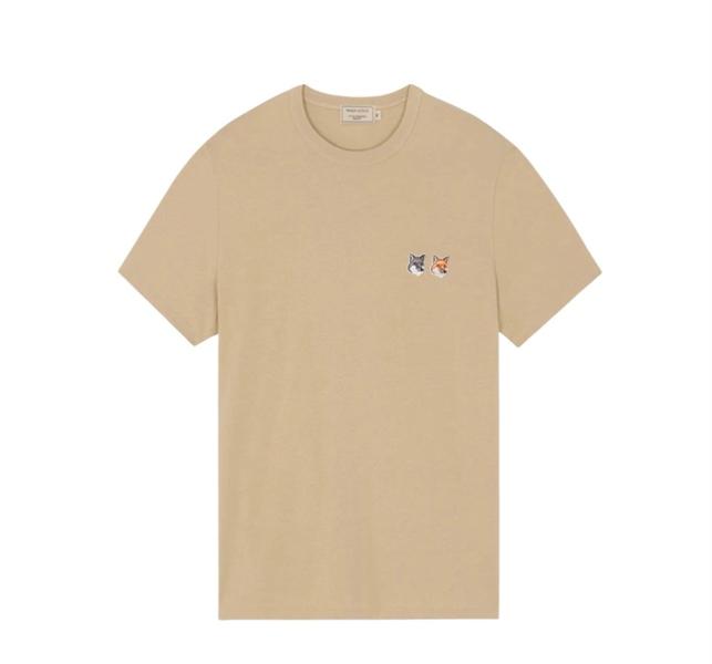 Maison Kitsune Double Head Fox Tee