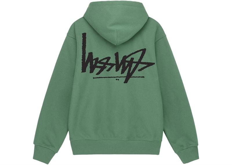 Stussy Flipped Logo Zip Hoodie
