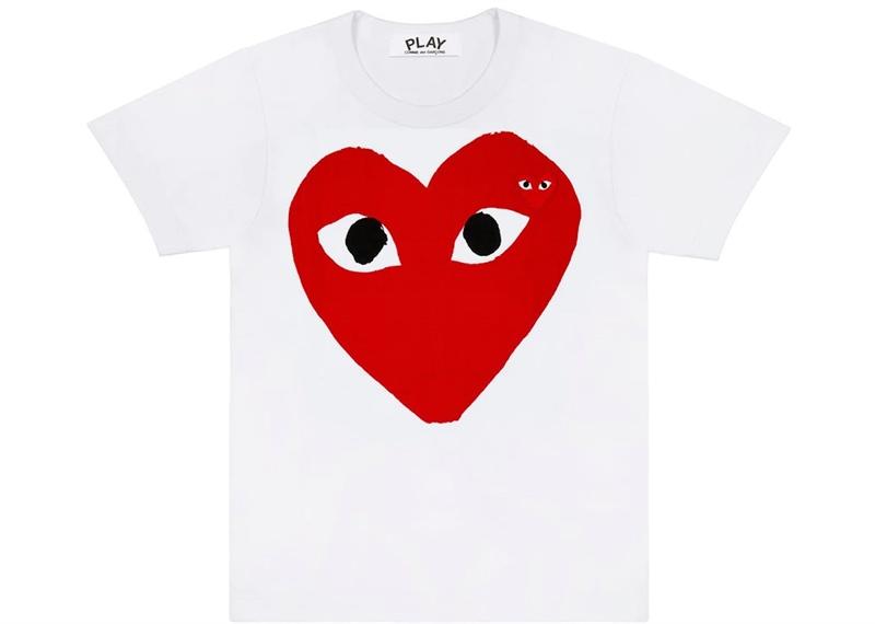 CDG Play Red Heart Emblem Tee ( LNĐ )