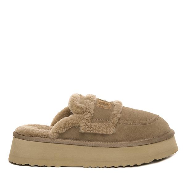 UGG AU Trisha Fluffy Platform Scuff