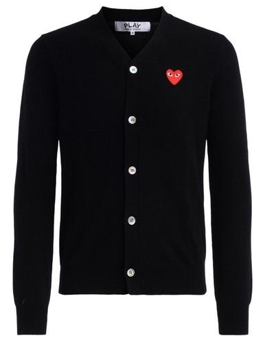 CDG Play Heart Cardigan