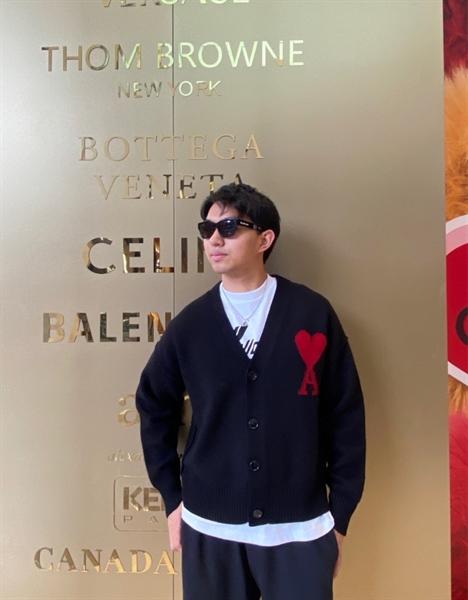 Ami Paris Logo Cardigan