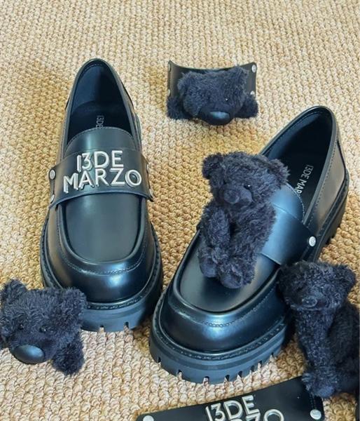 13De Marzo Bear Logo Loafers