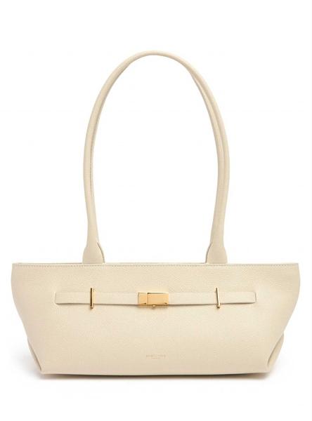 Demellier Shoulder Grained Leather Bag