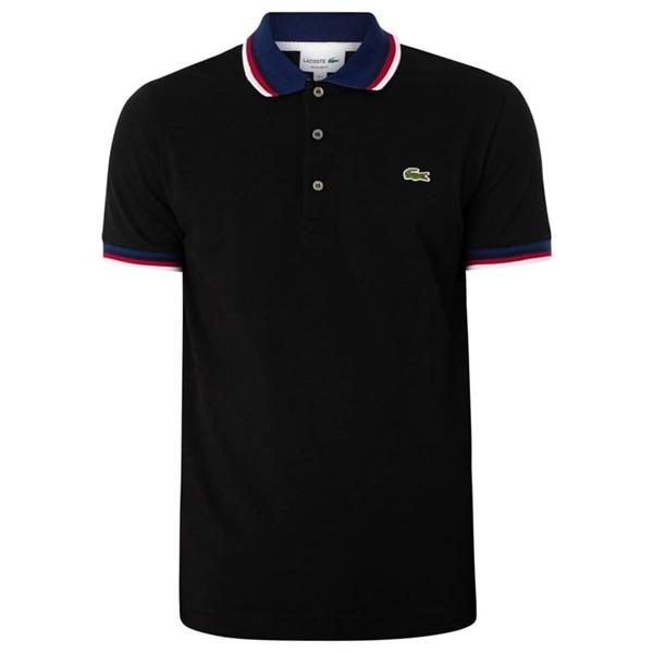 Lacoste 3 Stripes Collar Polo