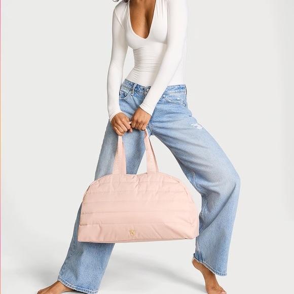 Victoria's Secret Blush Quilted Travel Bag