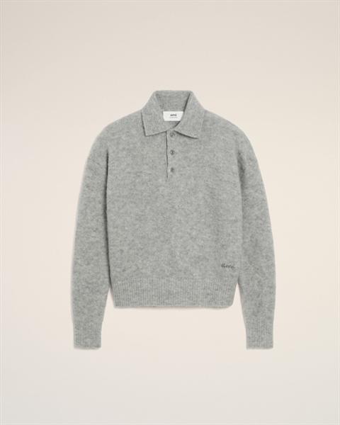 Ami Paris Alpaca Longsleeves Polo