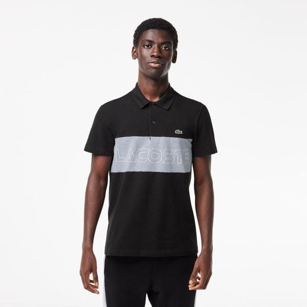 Lacoste Regular Fit Stretch Piqué Colourblock Polo Shirt