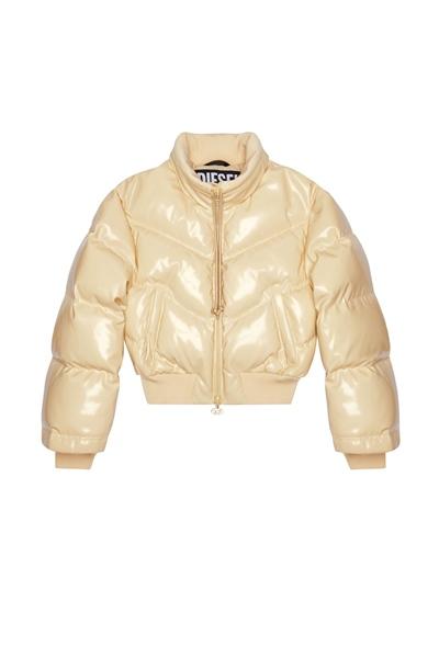 Diesel Quilted-Vinyl Down Bomber Jacket
