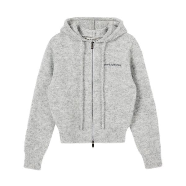 Rest&Recreation Hairy Knit Hood Zip