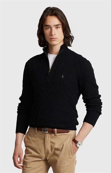 Ralph Lauren Quarter Zip Cable Knit Sweater