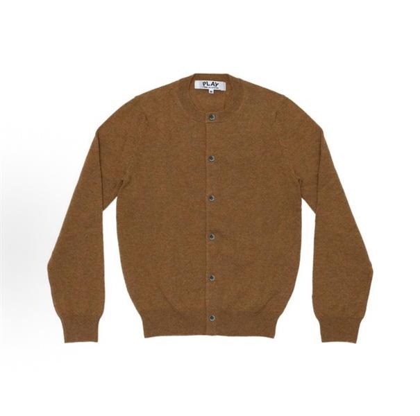 CDG PLAY Small Red Heart Cardigan