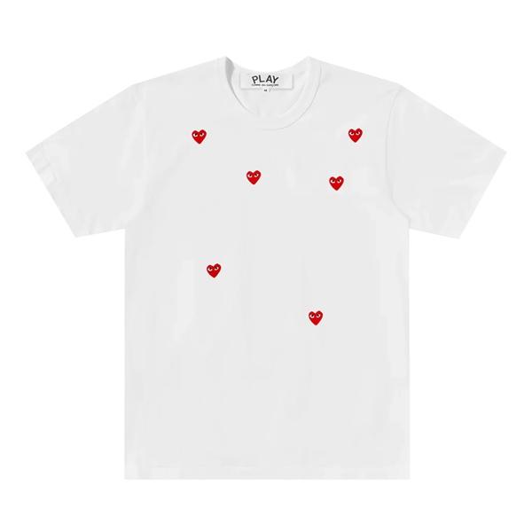 CDG PLAY Multi Hearts Tee