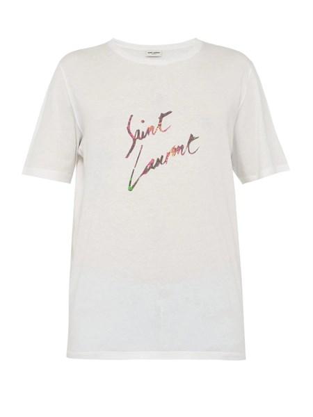 Saint Laurent Sinagture Tee