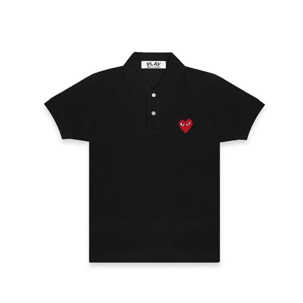 CDG Play Red Heart Polo