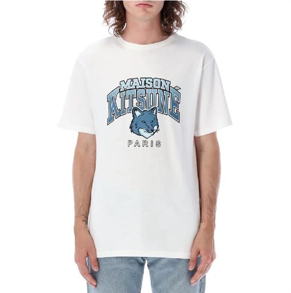 Maison Kitsune Logo Printed Tee