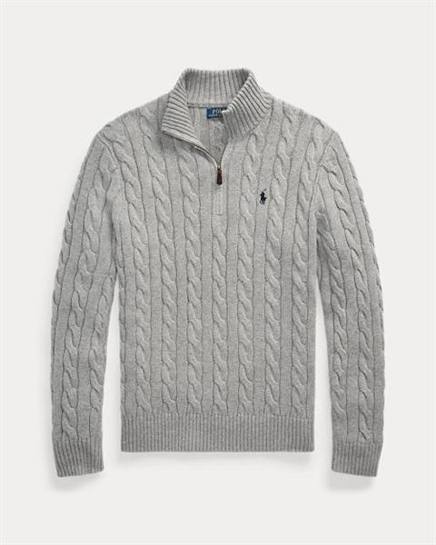 Ralph Lauren Quarter Zip Cable Knit Sweater