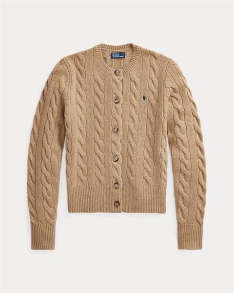 Ralph Lauren Cable Knit Wool Cashmere Cardigan