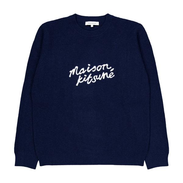 Maison Kitsune Handwriting Knit Sweater