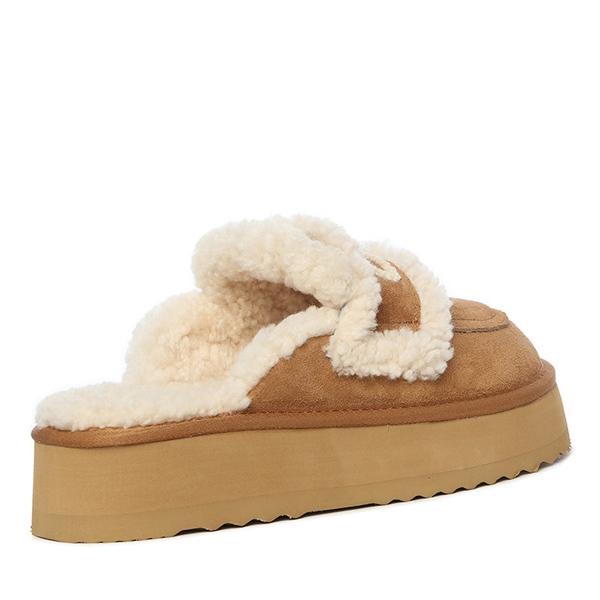 UGG AU Trisha Fluffy Platform Scuff
