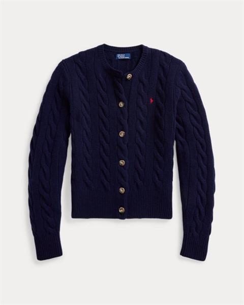 Ralph Lauren Cable Knit Wool Cashmere Cardigan