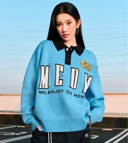 MEDM Knit Long Sleeves Polo