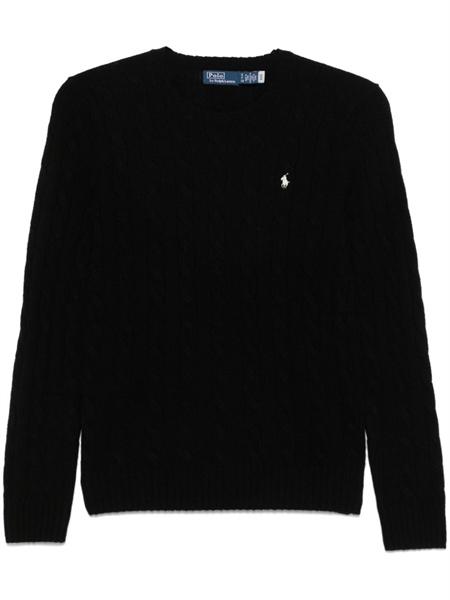Ralph Lauren Cable Knit Wool Cashmere Crewneck Sweater ( Woman )
