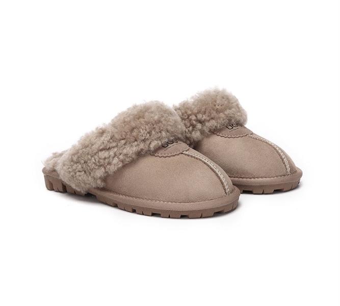 UGG AU Waffle Curly Slippers