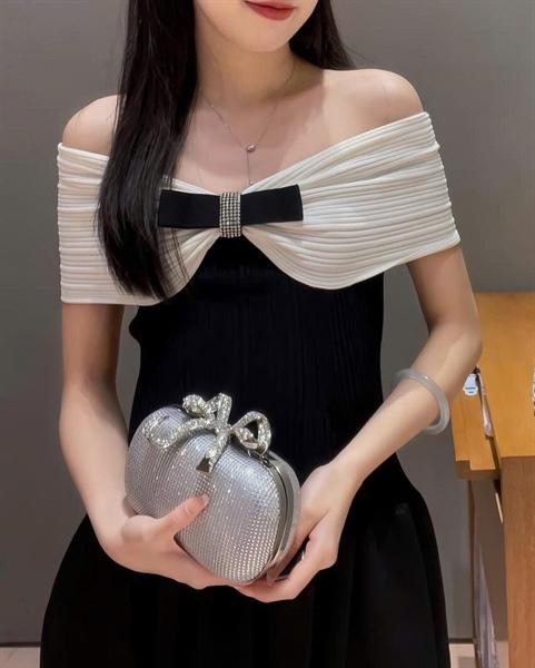 Self Portrait Bow Clutch