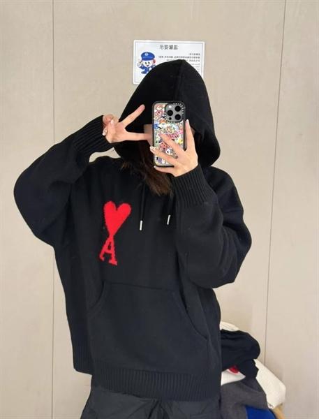 Ami Knit Sweater Black