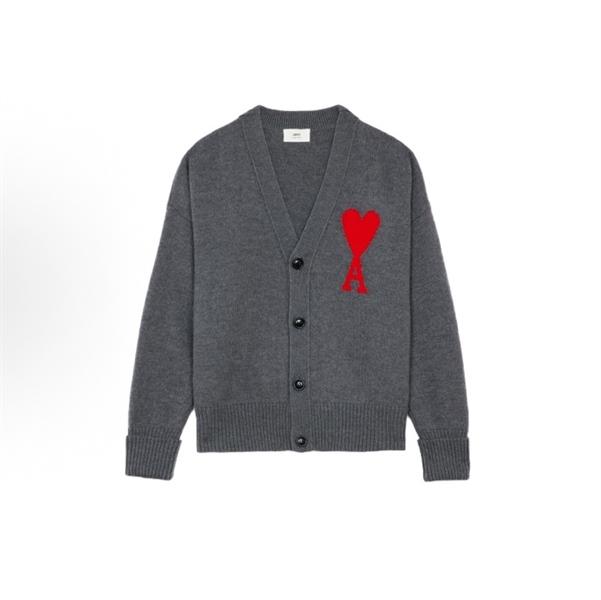 Ami Paris Logo Cardigan