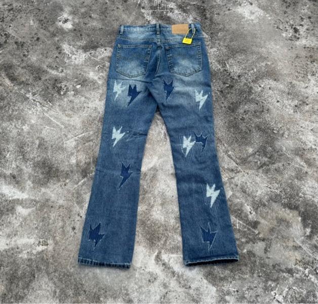 Amexnocap Lightning Stacked Jeans