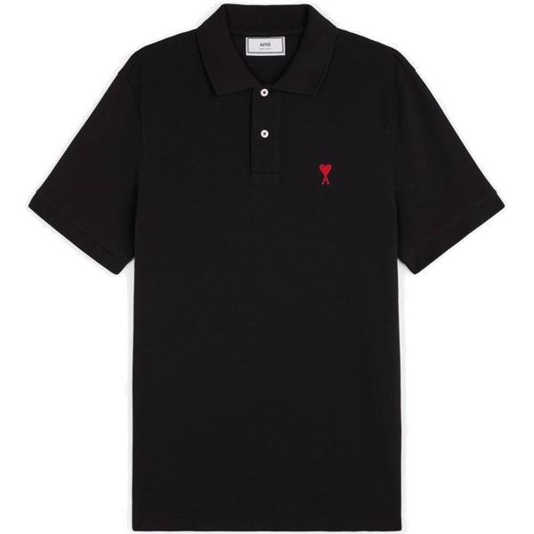 Ami Paris Heart Logo Polo