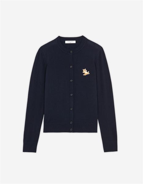 Maison Kitsune Chillax Fox Round Neck Cardigan