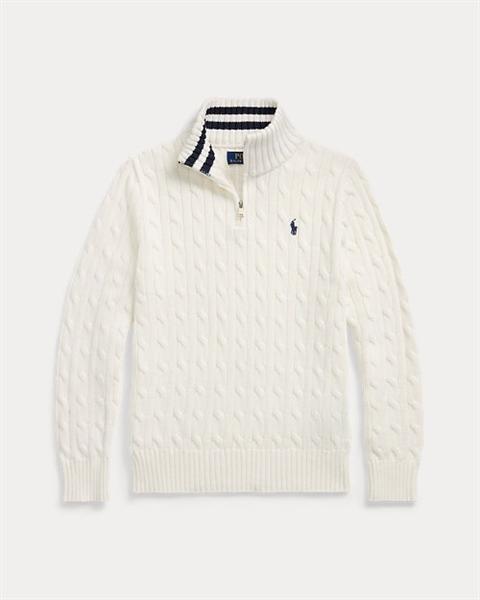 Ralph Lauren Quarter Zip Cable Knit Sweater