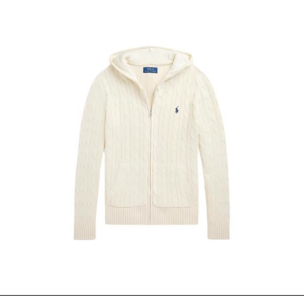 Ralph Lauren Mini-Cable Knit Zip Hoodie