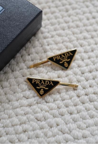 Prada Triangle-logo Hair Clips
