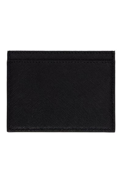Vivienne Westwood Black Saffiano Leather Flat Card