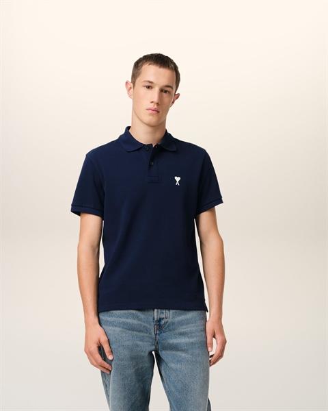 Ami Paris Heart Logo Polo
