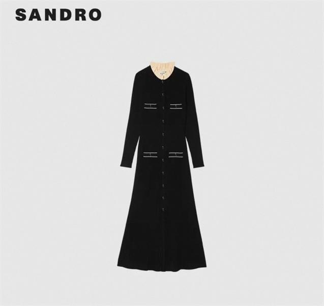 Sandro Knit Maxi Dress