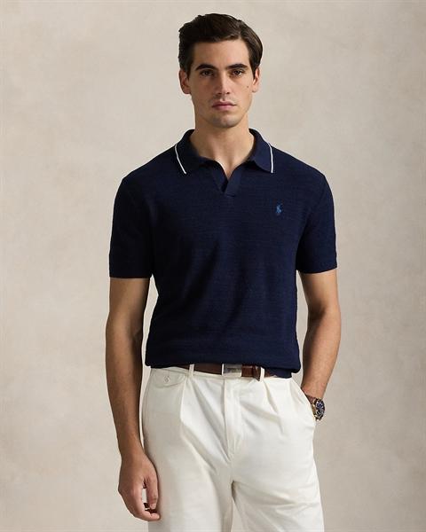 Ralph Lauren Textured Cotton-Linen Polo