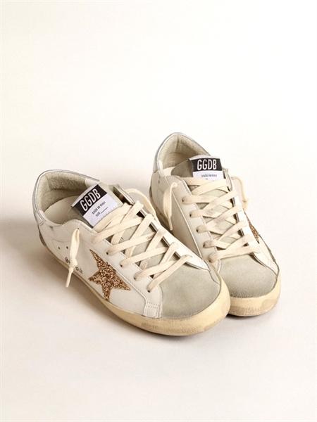 Golden Goose Super-star Gold Glitter Star