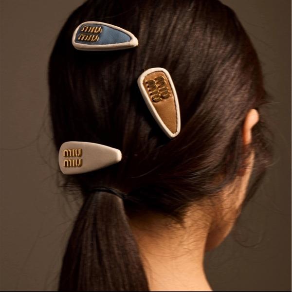 MiuMiu Hair Clip Set
