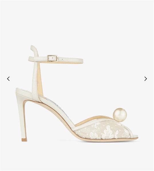 JimmyChoo Floral Lace Sandals