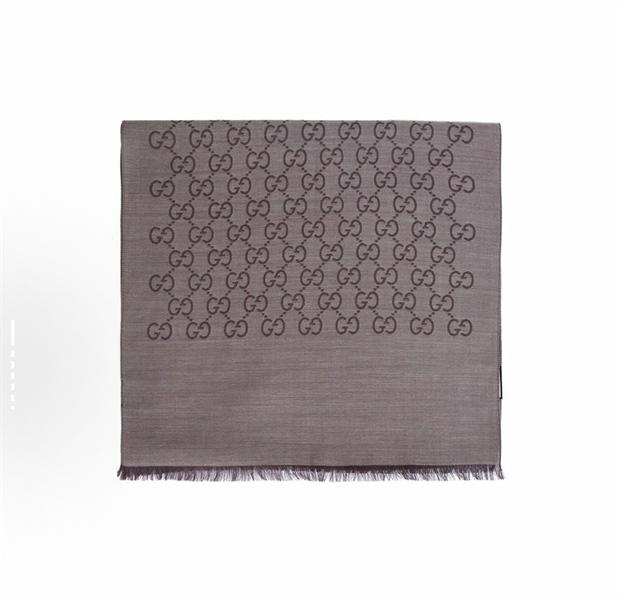 Gucci Muffler Stole Dark Brown Scarf