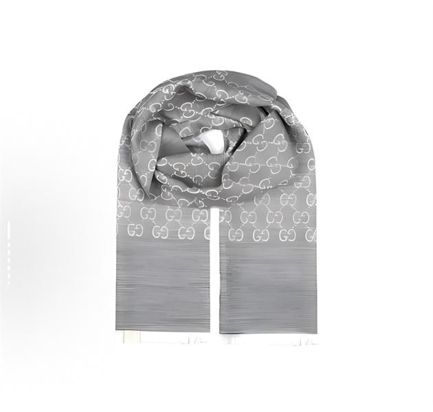 Gucci Muffler Stole Grey Scarf