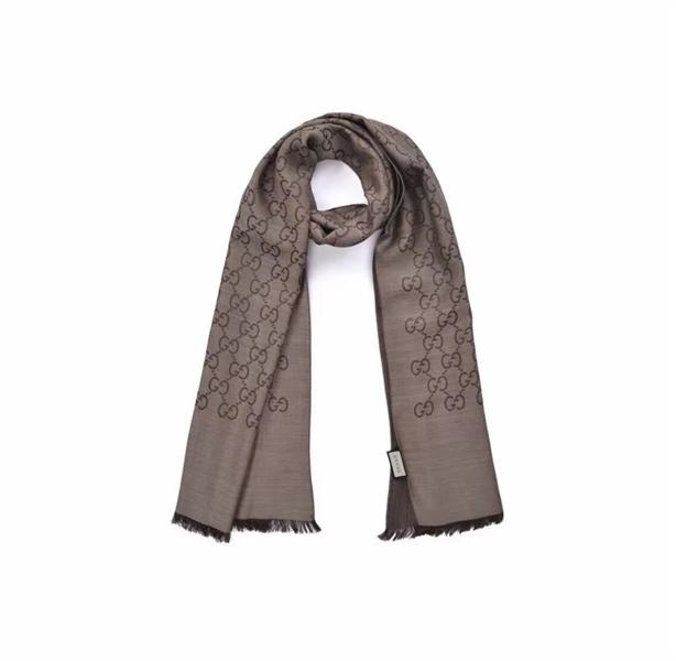 Gucci Muffler Stole Dark Brown Scarf