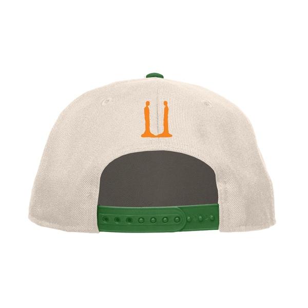 Ubermensch Snapback Hat ( White / Green )